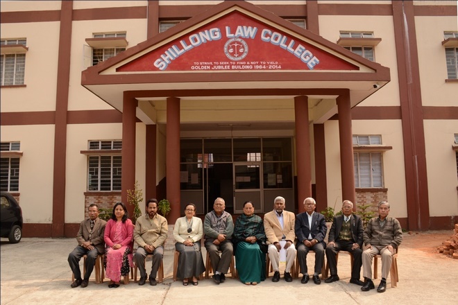 (L-R): D.K.N Kharshiing (Vice-Principal), Dr. Ms. M. Kharshiing(Asst. Prof), Dr. Sharif Uddin (Principal), Mrs. Tshering Yangi, Shri G.S. Massar(President), Dr. M.P.R. Lyngdoh, Prof. O.P Singh, Shri D.B. Gurung (Secretary), Shri L. Jyrwa and Shri S.S. Majaw.
Members not present in the picture are Shri H.S. Thankkhiew, Prof P.M. Passah, Prof. Dr. C. Rout and Shri T.J. Ahmed.